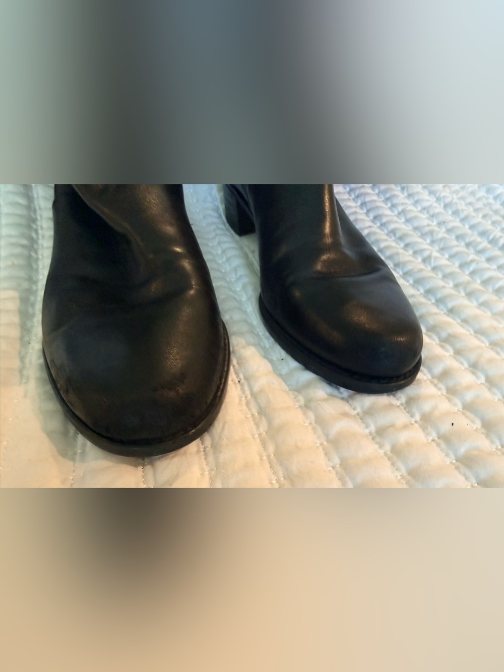 Stuart Weitzman 5050 Black Leather Over The Knee Stretch Boots Size 7 W - Picture 13 of 16